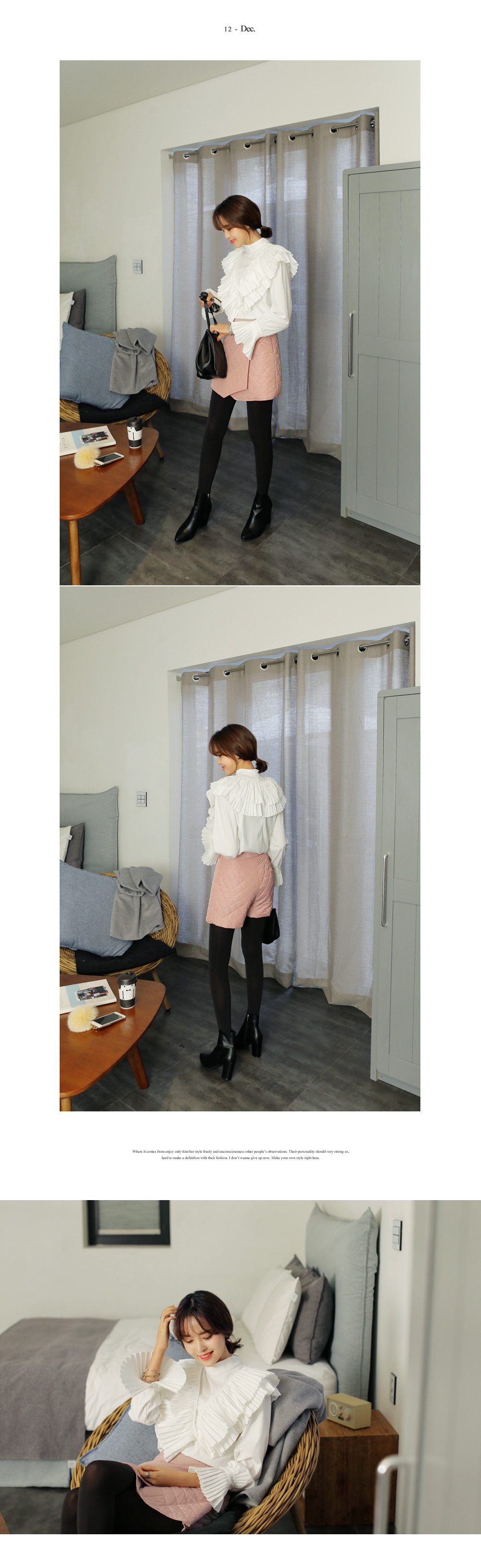 スリーブスリットノーカラーコート・全3色 | DHOLIC | 詳細画像8