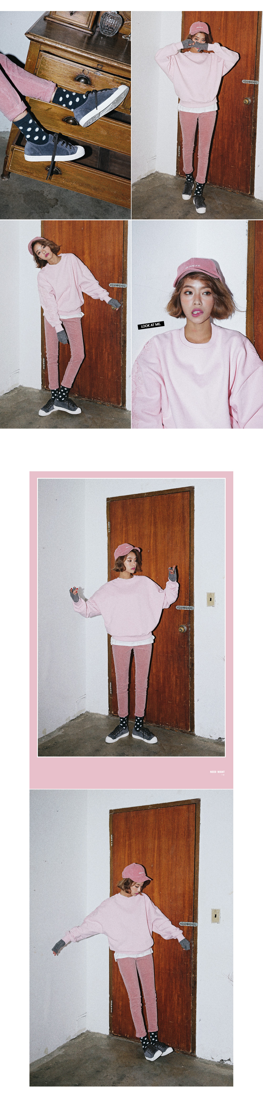 フラワーレーススリーブ裏起毛スウェットプルオーバー・全3色 | DHOLIC | 詳細画像4