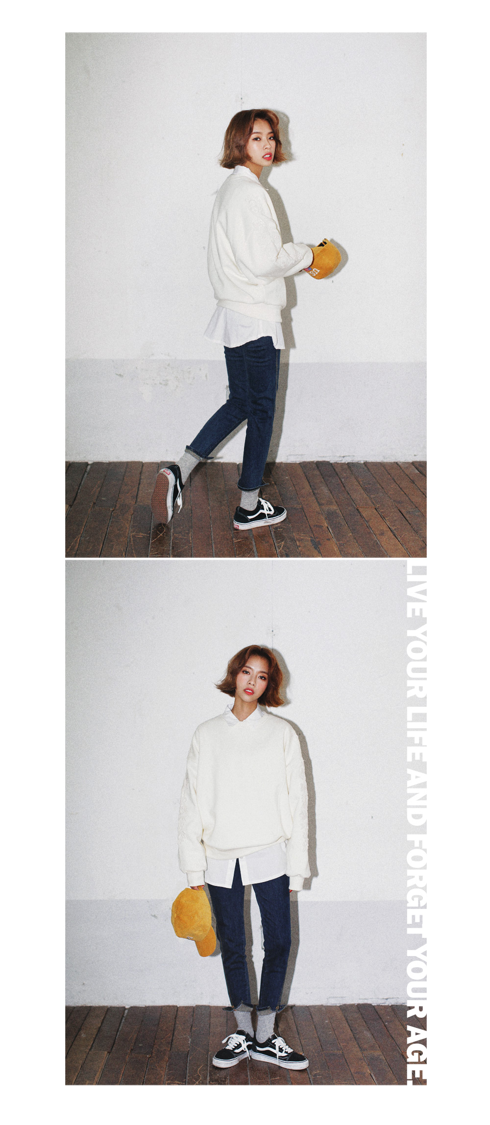 フラワーレーススリーブ裏起毛スウェットプルオーバー・全3色 | DHOLIC | 詳細画像8