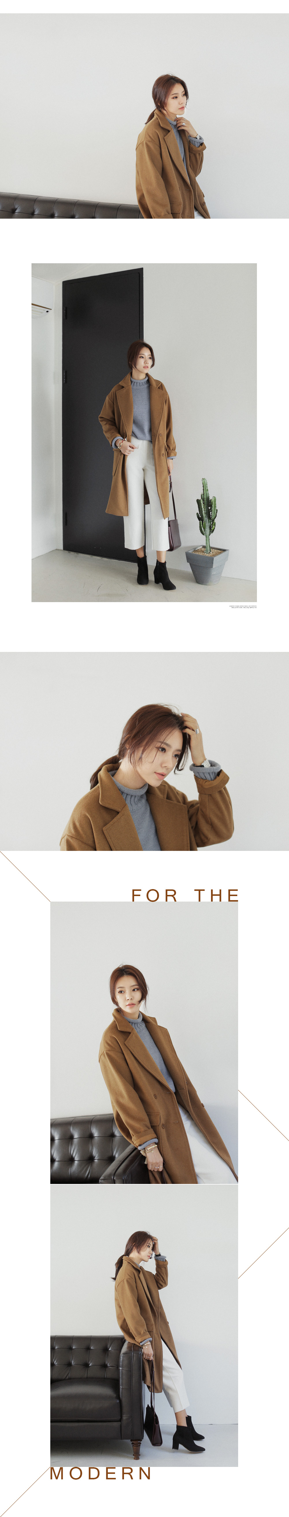 ロールアップヘムハイネックラグランスリーブニットプルオーバー・全3色 | DHOLIC | 詳細画像3