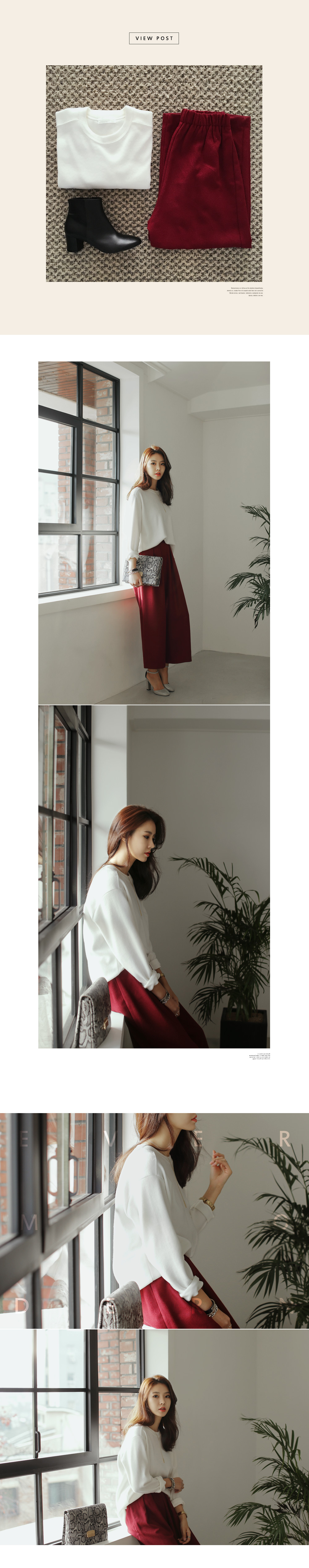 ラウンドネックやわらか素材ベーシックTシャツ・全4色 | DHOLIC | 詳細画像7