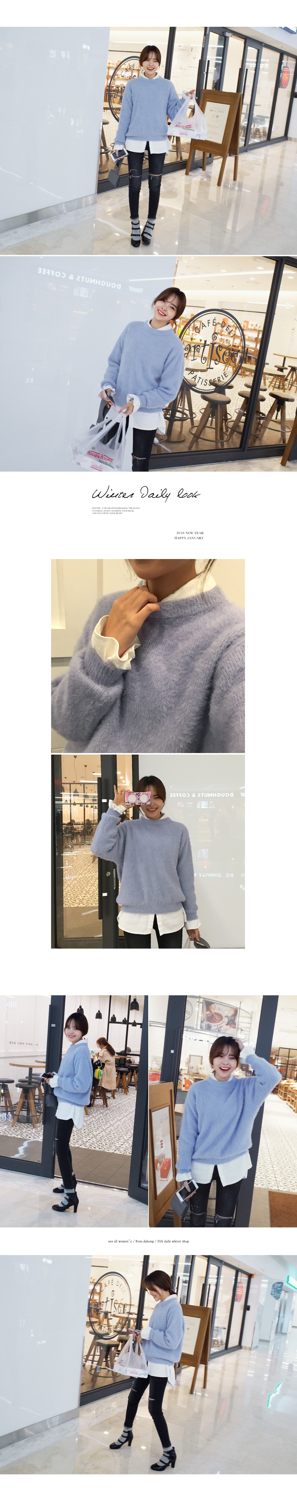 ダメージディテール裏起毛デニムスキニーパンツ・全1色 | DHOLIC | 詳細画像10