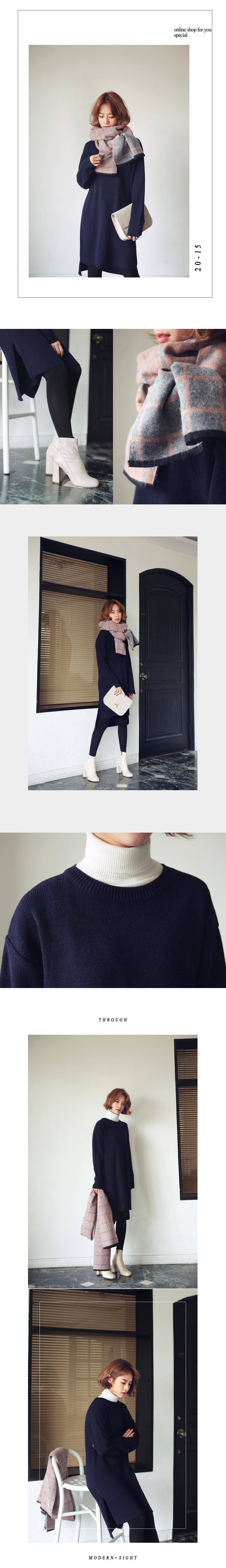 ミラノリブスリットニットワンピース・全5色 | DHOLIC | 詳細画像2