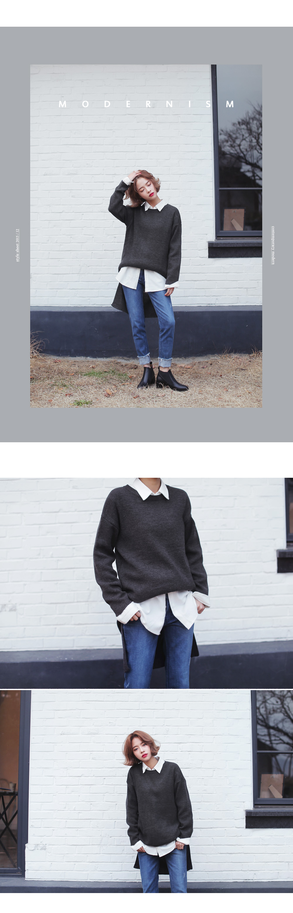 ミラノリブスリットニットワンピース・全5色 | DHOLIC | 詳細画像5