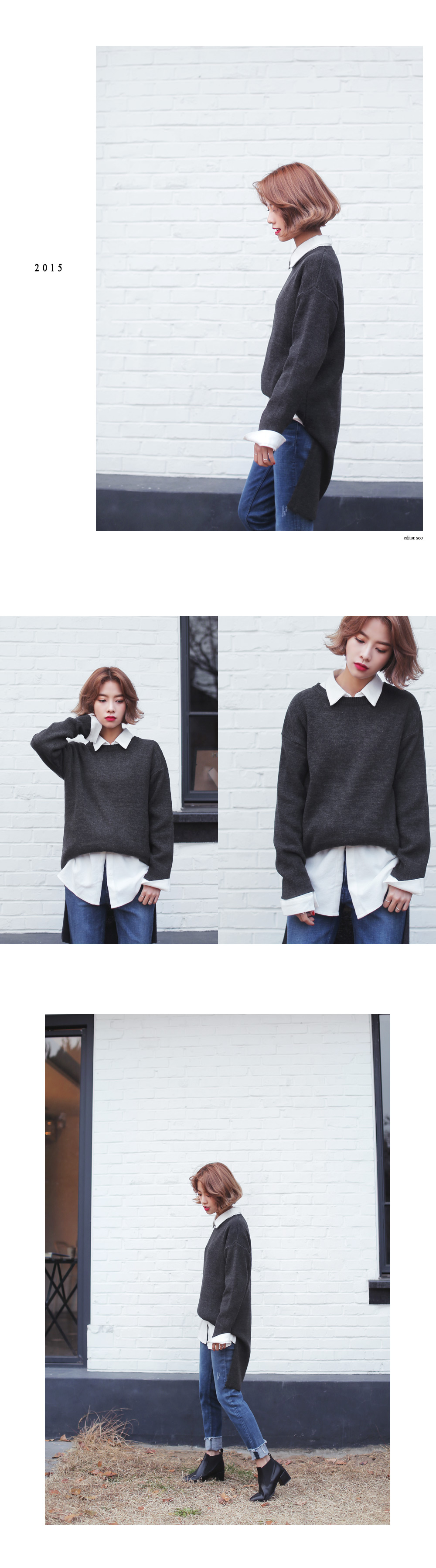 ミラノリブスリットニットワンピース・全5色 | DHOLIC | 詳細画像6