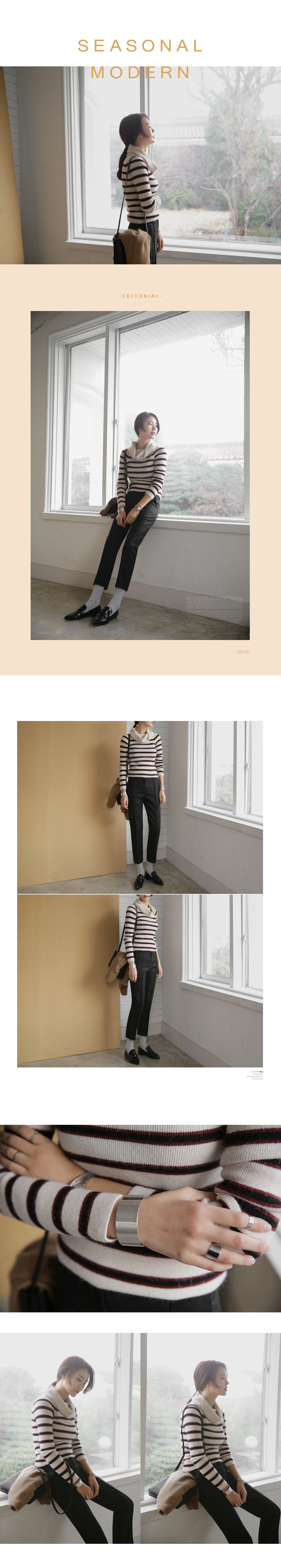 アンゴラ混ラウンドネックニットカーディガン・全5色 | DHOLIC | 詳細画像6