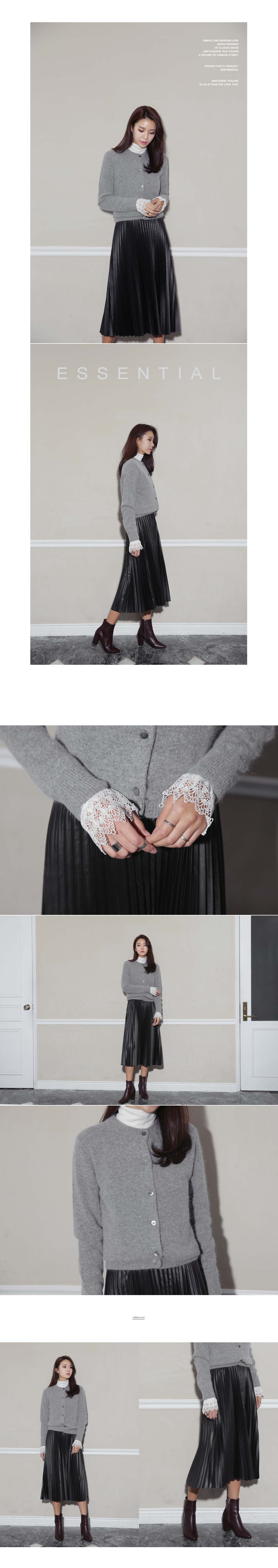 アンゴラ混ラウンドネックニットカーディガン・全5色 | DHOLIC | 詳細画像10