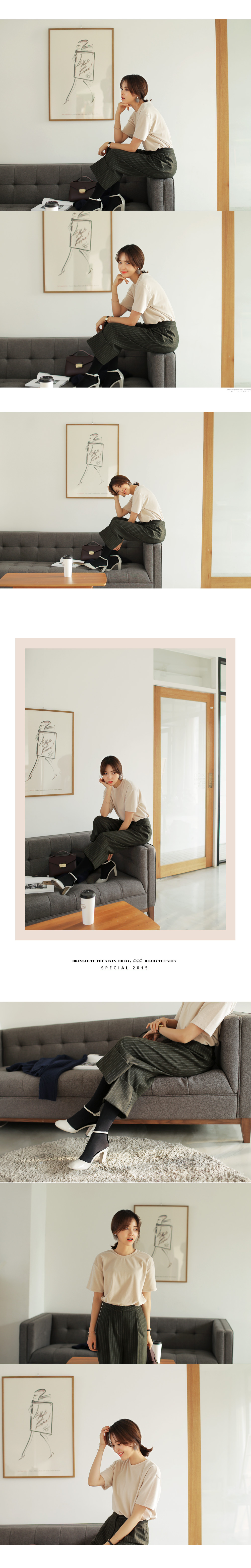 ベロア調素材オーバーサイズTシャツ・全3色 | DHOLIC | 詳細画像5