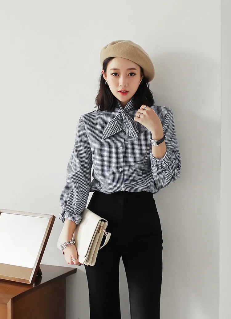 スカーフネック2TYPEブラウス・全3色 | DHOLIC | 詳細画像1