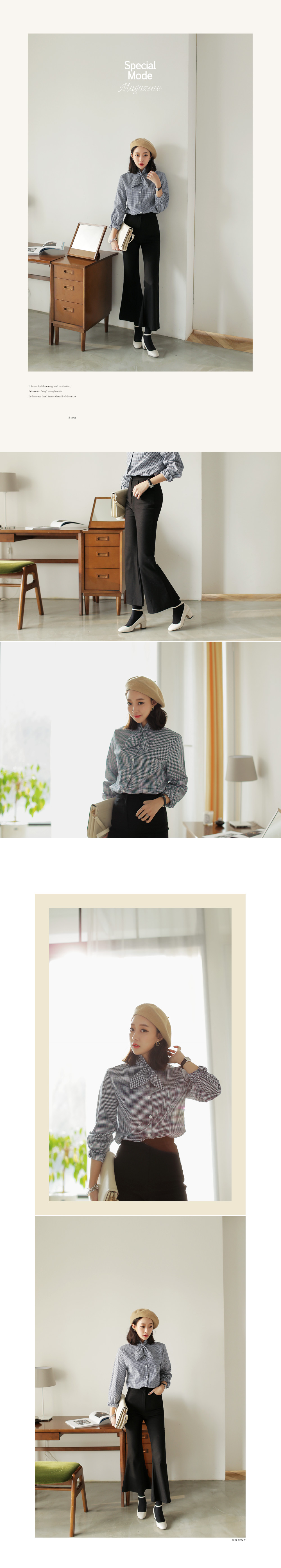 スカーフネック2TYPEブラウス・全3色 | DHOLIC | 詳細画像12