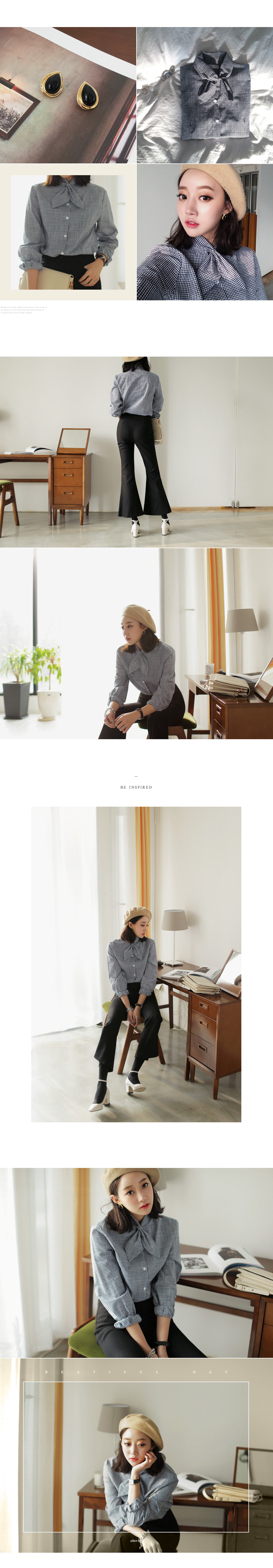 スカーフネック2TYPEブラウス・全3色 | DHOLIC | 詳細画像4