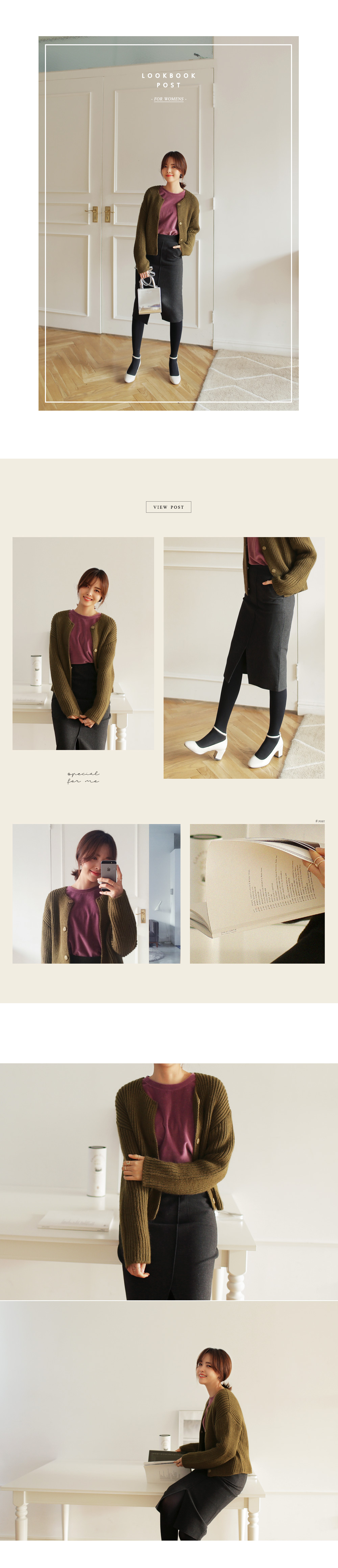 アンゴラ混ラウンドネックショートニットカーディガン・全4色 | DHOLIC | 詳細画像11