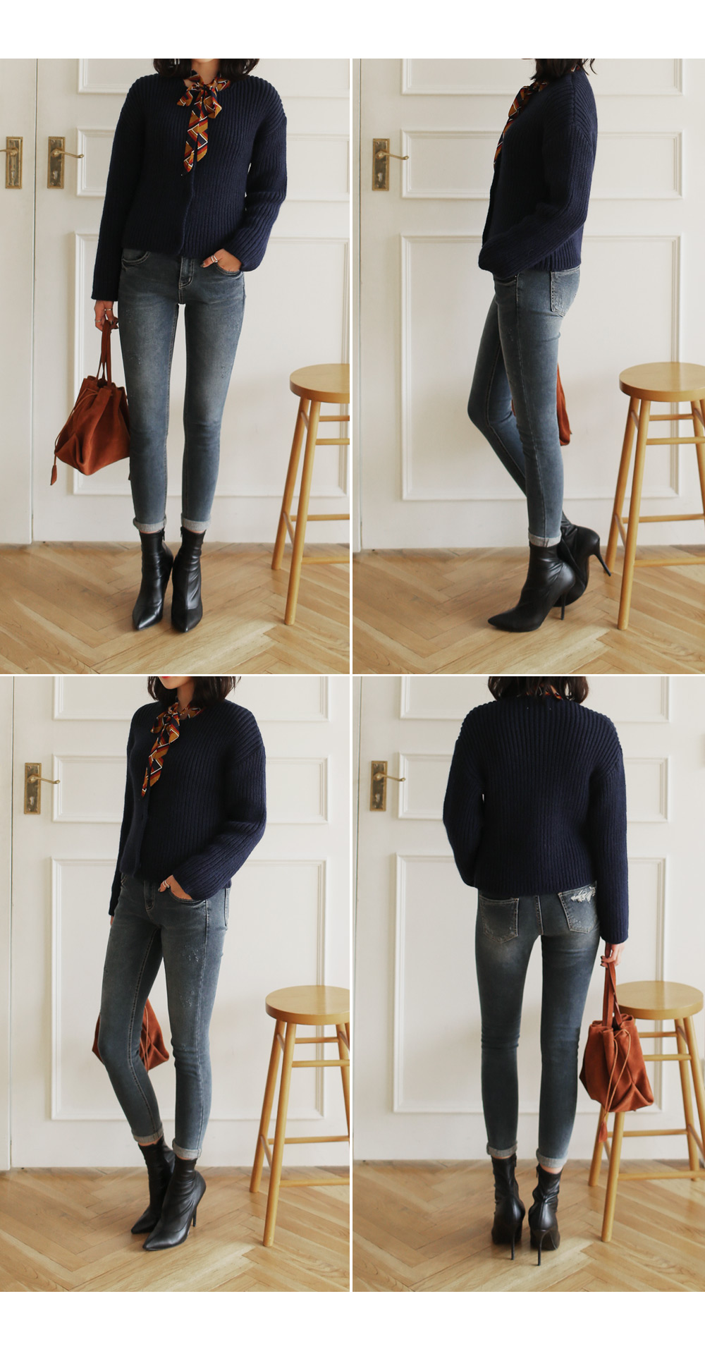 アンゴラ混ラウンドネックショートニットカーディガン・全4色 | DHOLIC | 詳細画像14