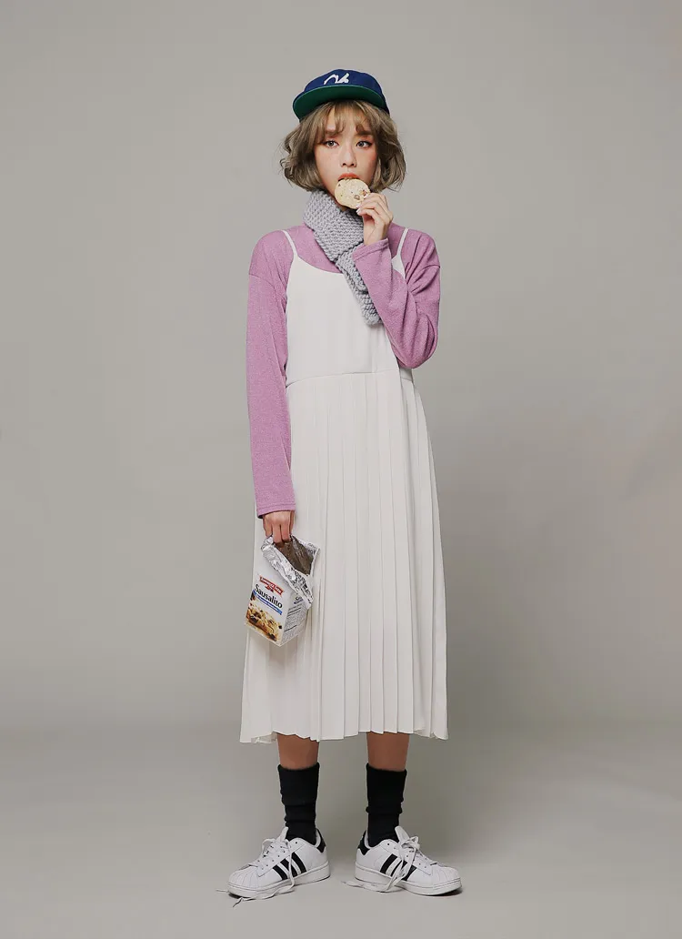 キャミソールプリーツワンピース・全3色 | DHOLIC | 詳細画像1