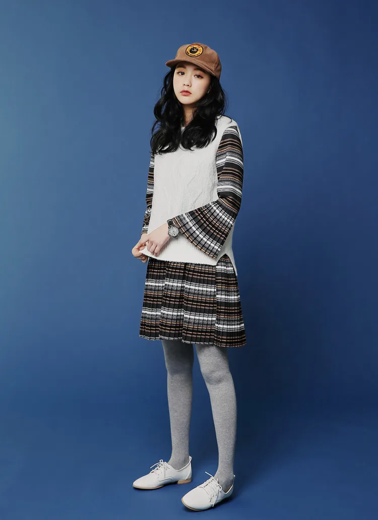 エスニックパターンプリーツワンピース・全2色 | DHOLIC | 詳細画像1