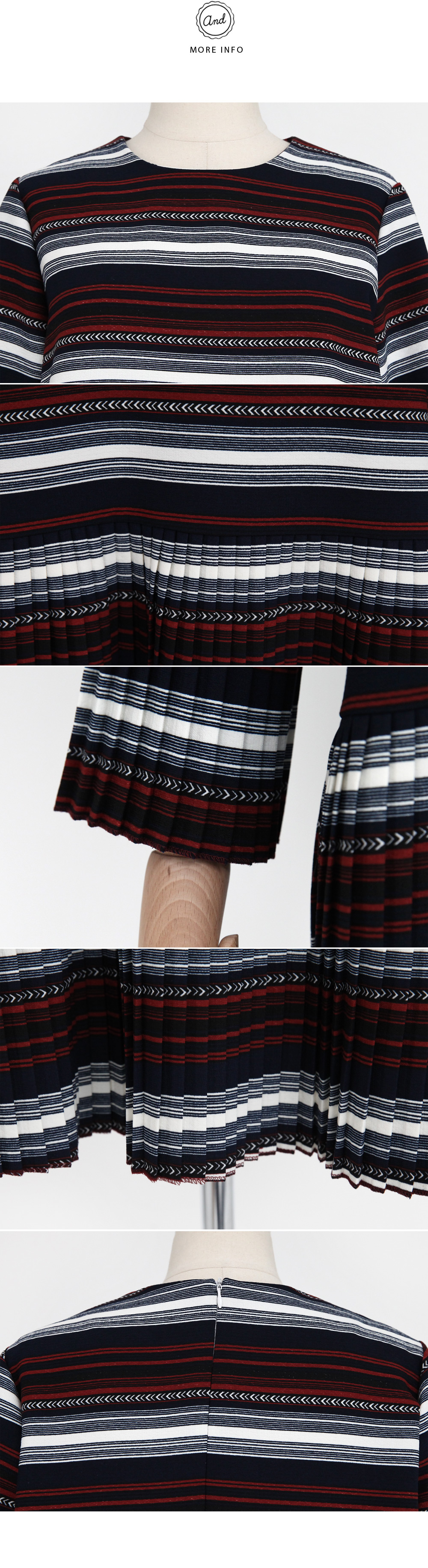 エスニックパターンプリーツワンピース・全2色 | DHOLIC | 詳細画像9