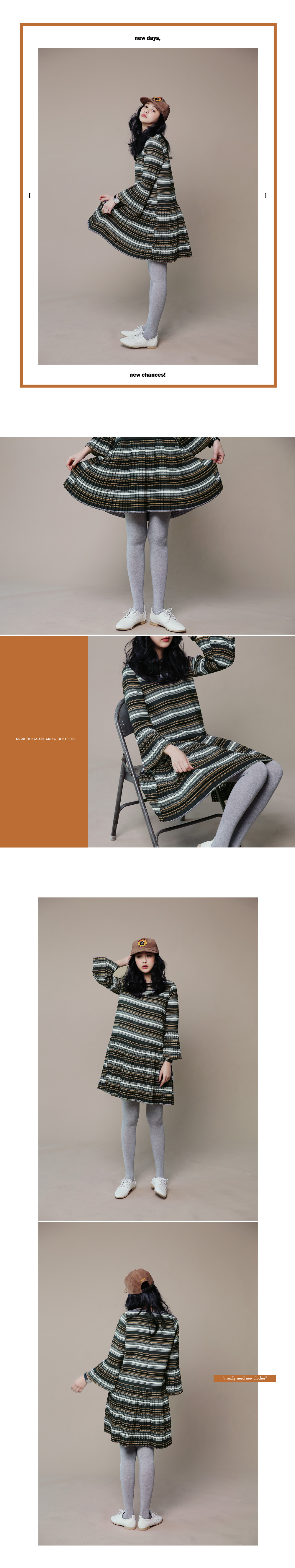 エスニックパターンプリーツワンピース・全2色 | DHOLIC | 詳細画像2