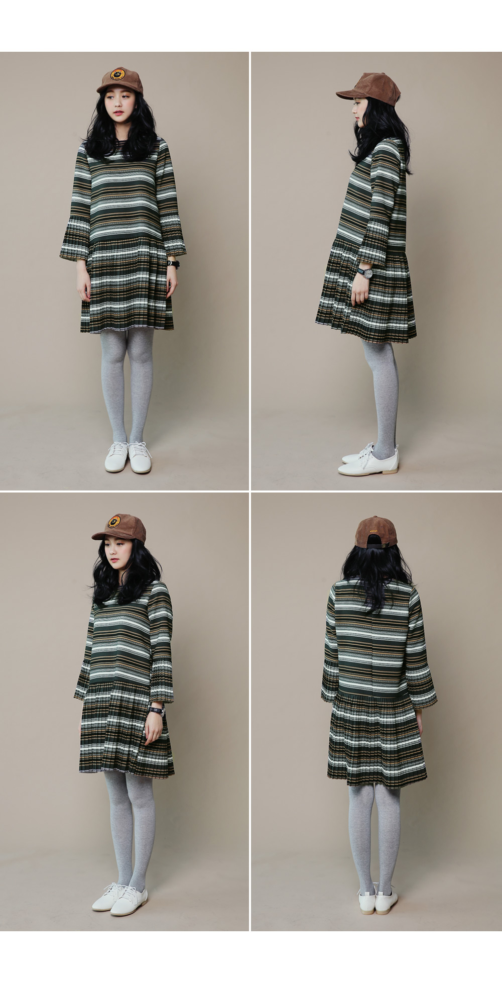 エスニックパターンプリーツワンピース・全2色 | DHOLIC | 詳細画像8