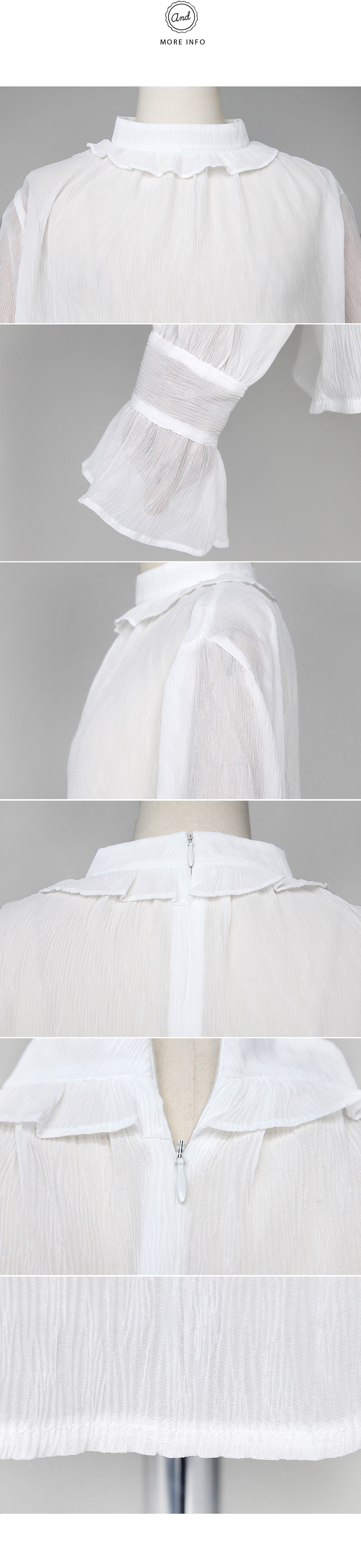 フリルポイントシースルーブラウス・全2色 | DHOLIC | 詳細画像11