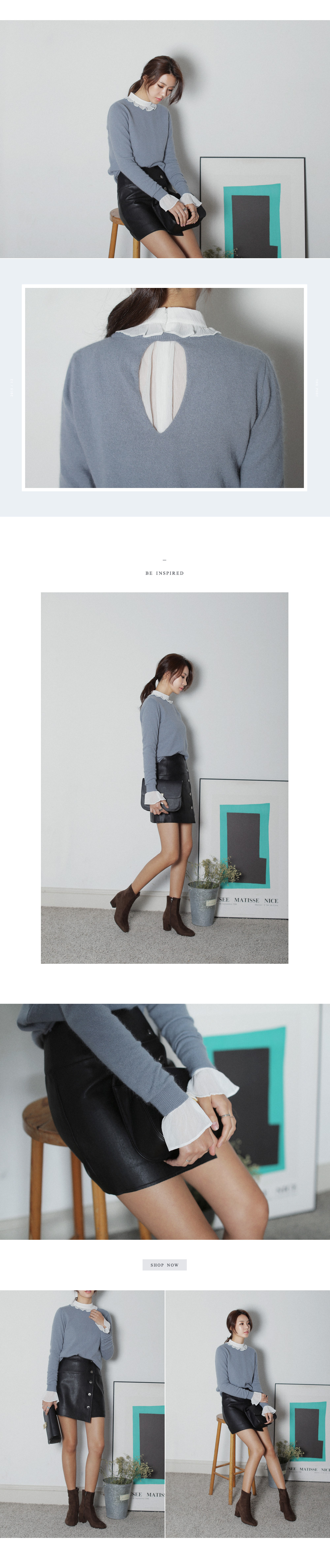 フリルポイントシースルーブラウス・全2色 | DHOLIC | 詳細画像7