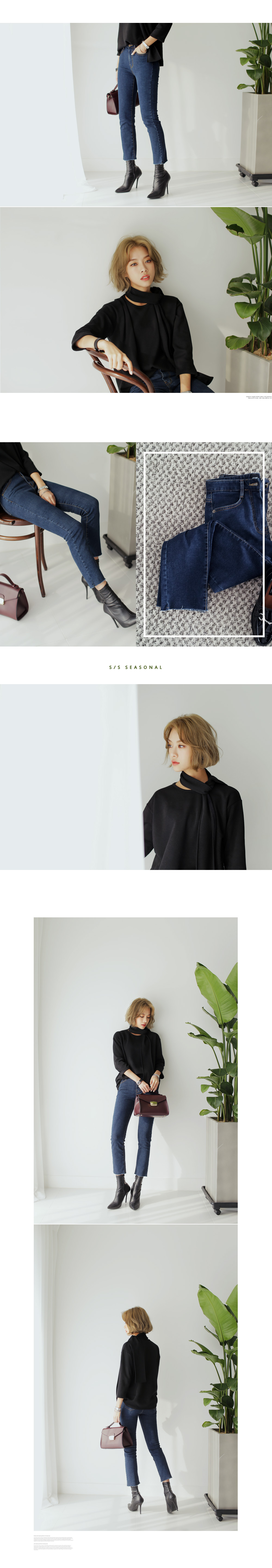 裏起毛フレイドヘムストレートデニムパンツ・全1色 | DHOLIC | 詳細画像3