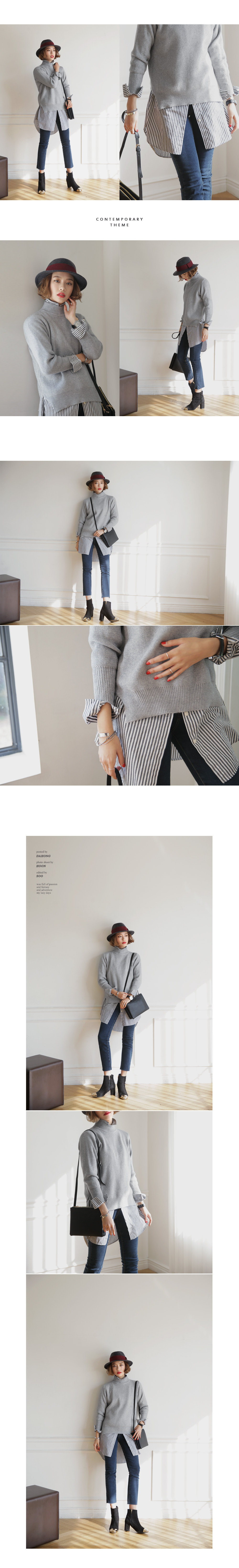 裏起毛フレイドヘムストレートデニムパンツ・全1色 | DHOLIC | 詳細画像6