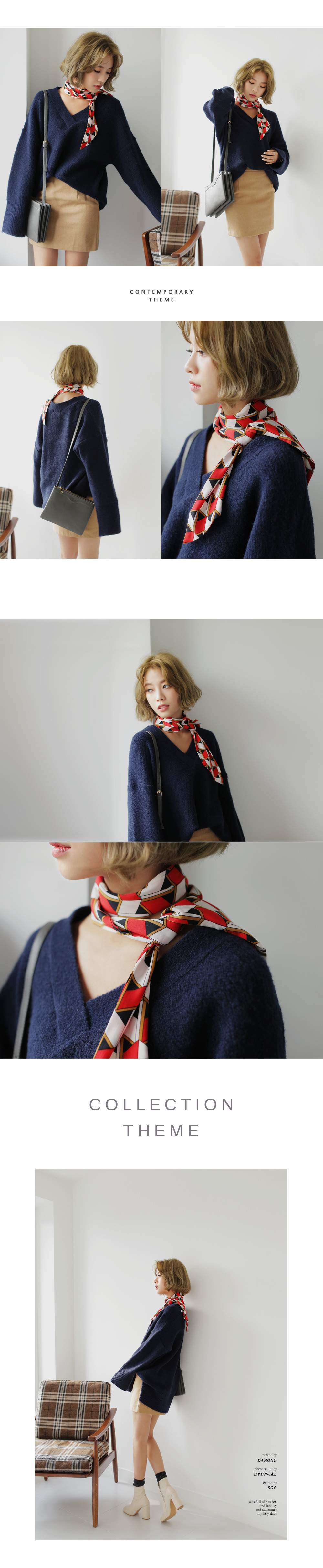 <font color=red><b>**雑誌Seventeen12月号/JELLY5月号/ViVi4月号掲載**</b></font>レトロパターンタイ・全4色 | DHOLIC | 詳細画像7