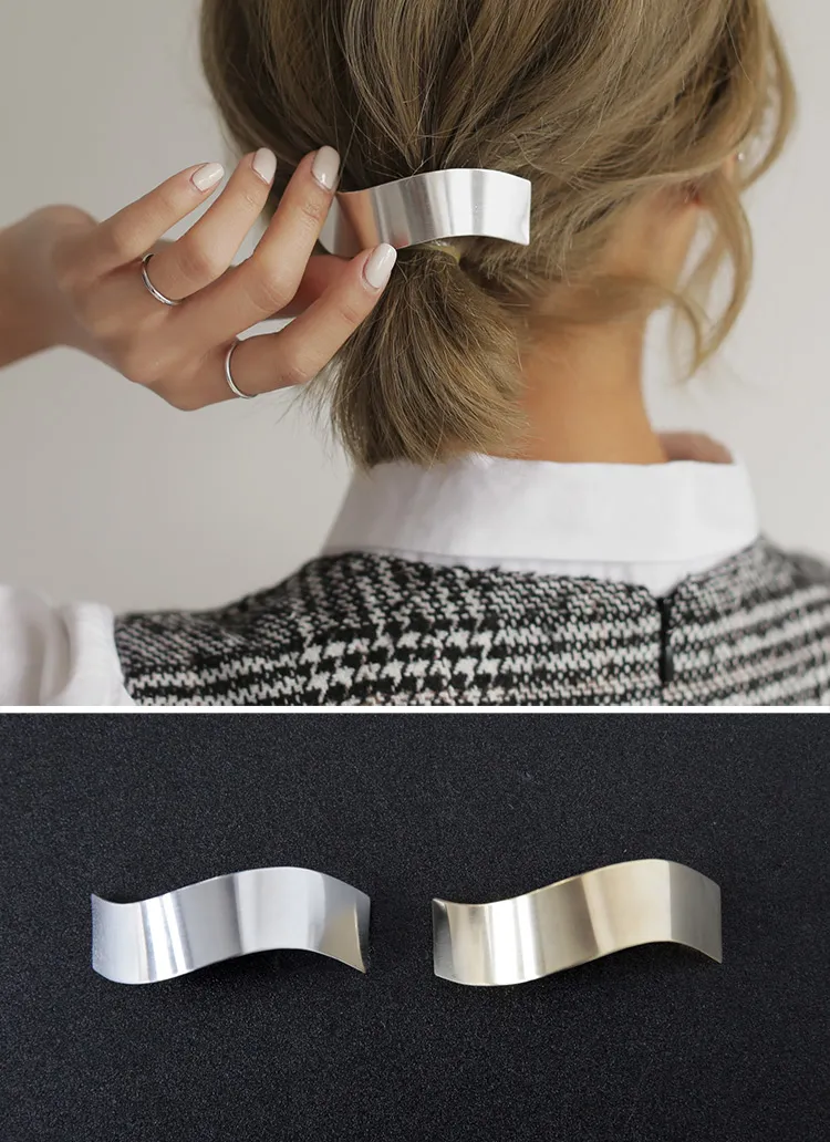 ウェーブデザインヘアピン・全2色 | DHOLIC | 詳細画像1