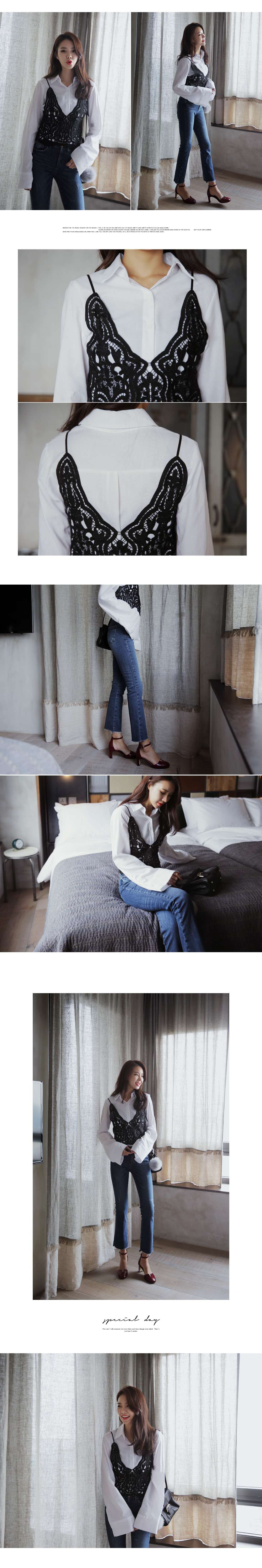 フレイドヘムクロップドフレアデニムパンツ・全1色 | DHOLIC | 詳細画像3