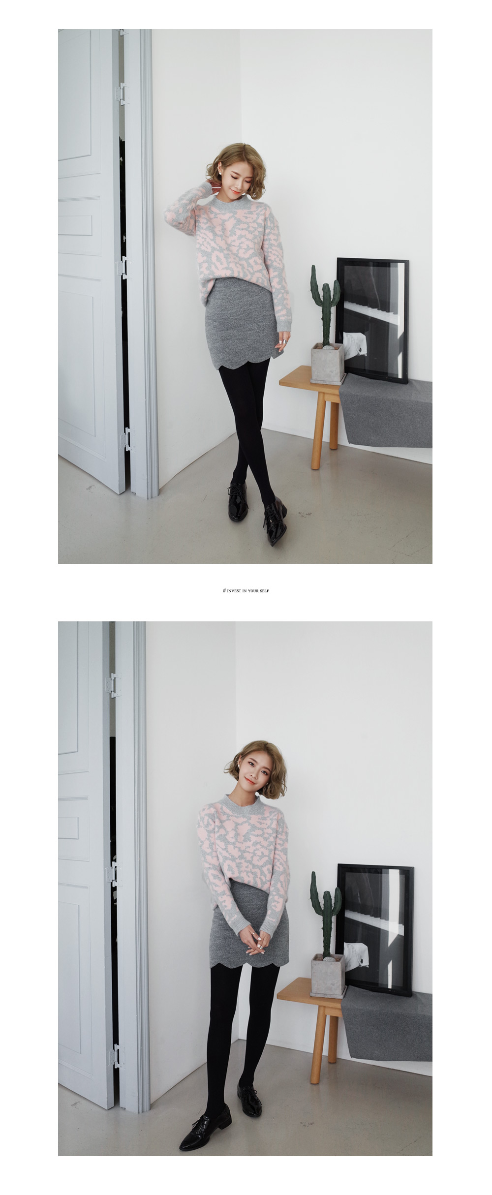 スカラップヘムソフトカラーミニスカート・全4色 | DHOLIC | 詳細画像12