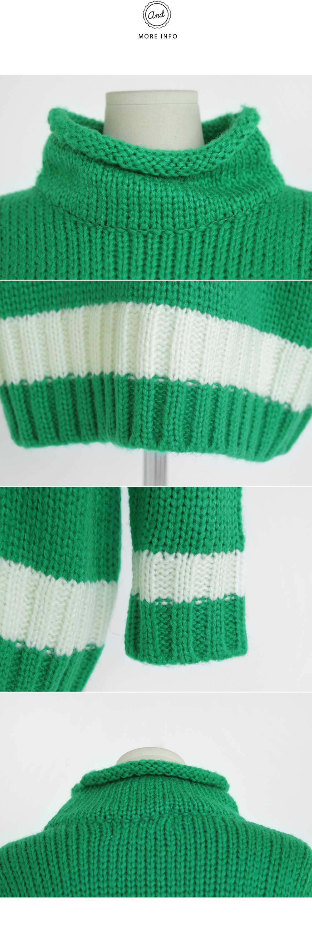 ラインポイントロールハイネックニットプルオーバー・全5色 | DHOLIC | 詳細画像10