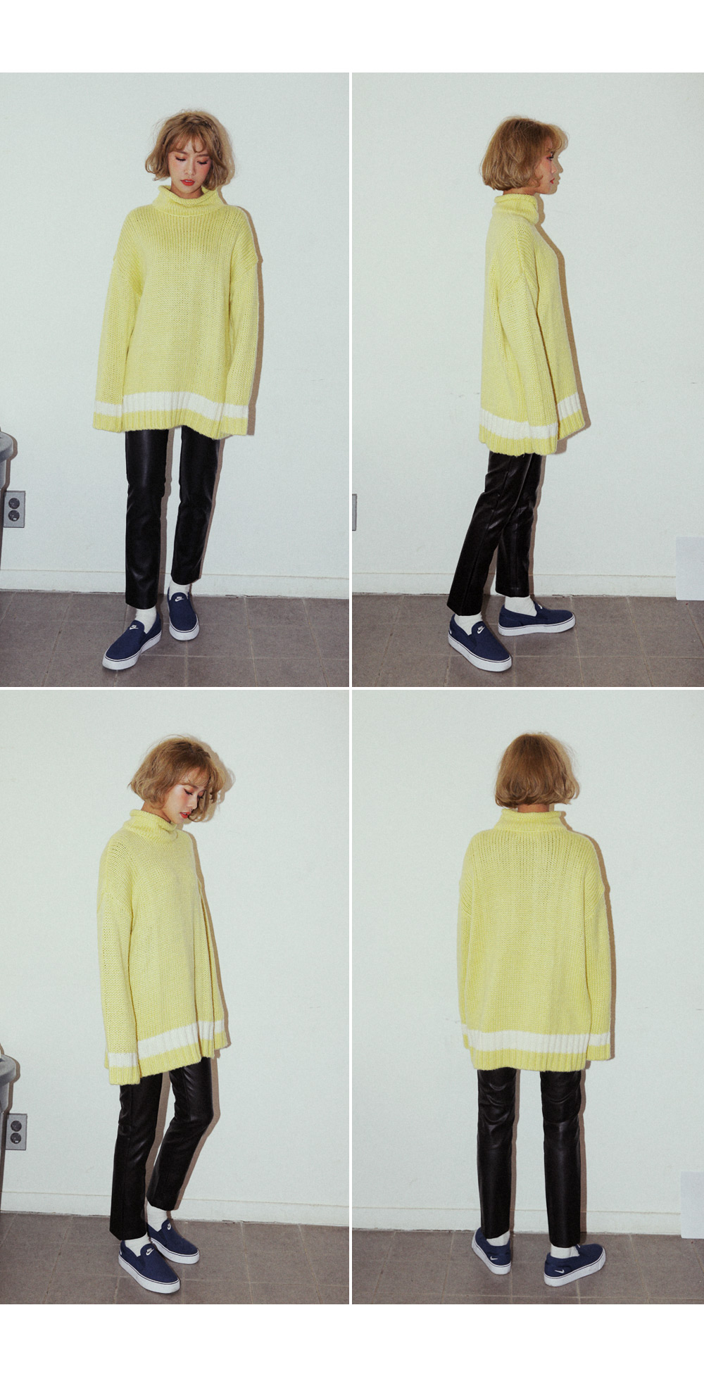 ラインポイントロールハイネックニットプルオーバー・全5色 | DHOLIC | 詳細画像9