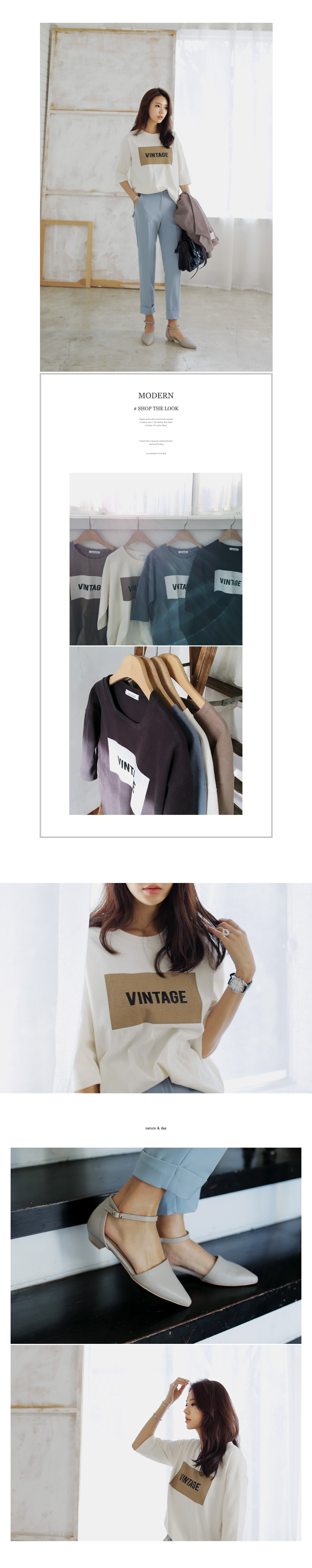 <font color=red><b>**雑誌Seventeen9月号/aii!8月号/Seventeen7月号掲載**</b></font>VINTAGEロゴプリントオーバーサイズTシャツ・全4色 | DHOLIC | 詳細画像2