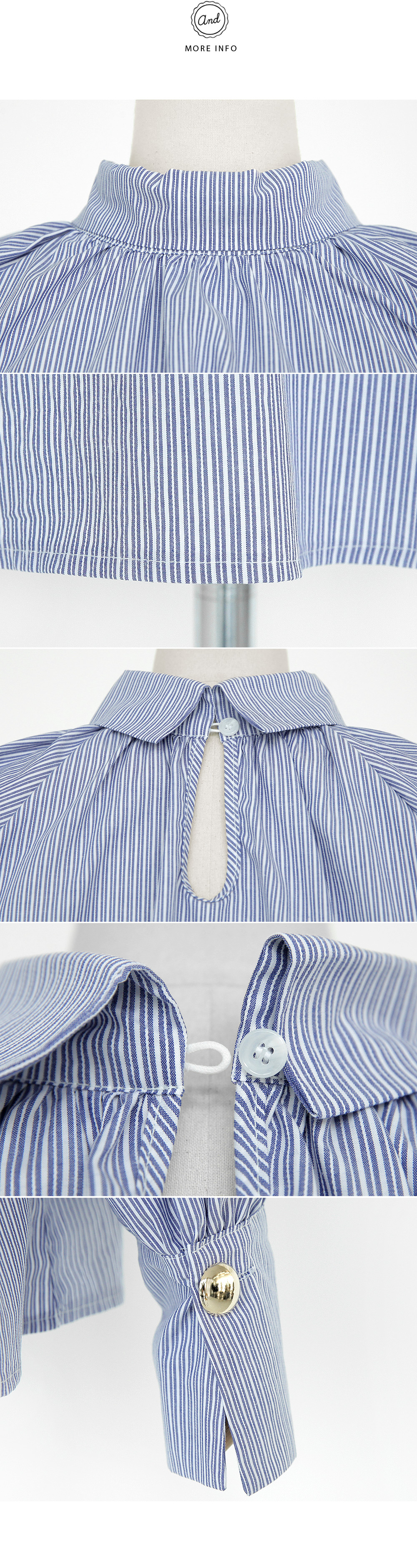 2TYPEロールネックロングカフスブラウス・全2色 | DHOLIC | 詳細画像11