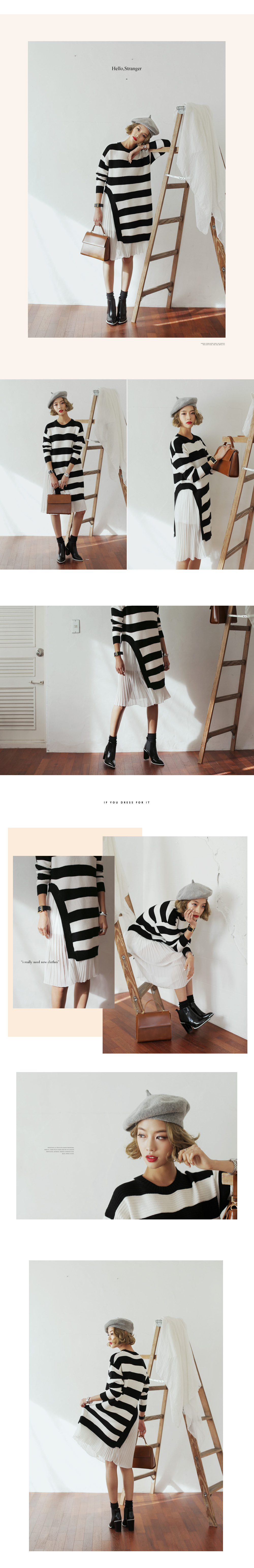 ポンテッドトゥライン配色アンクルブーツ・全2色 | DHOLIC | 詳細画像2