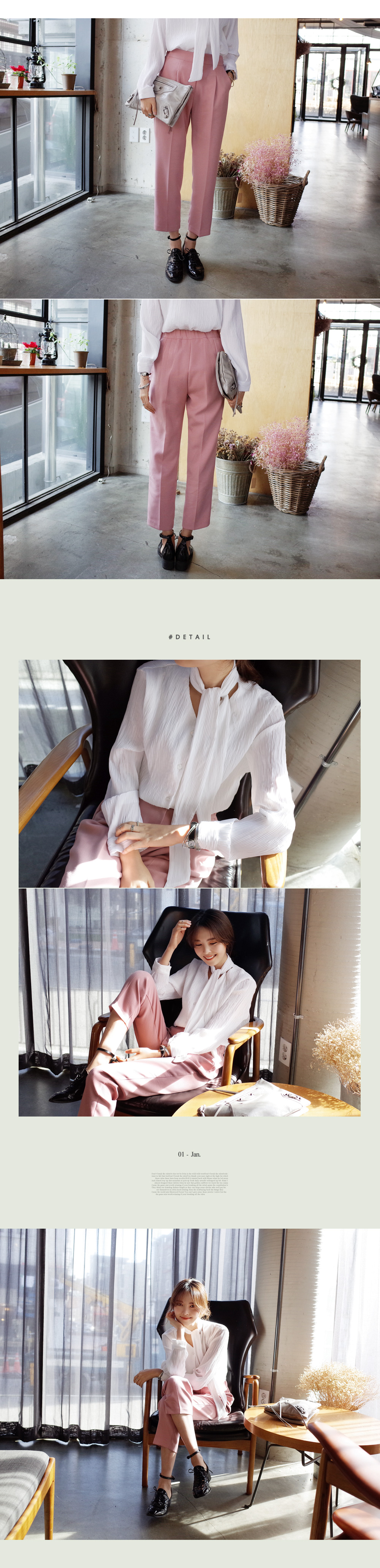 リンクル素材ロングタイブラウス・全3色 | DHOLIC | 詳細画像7