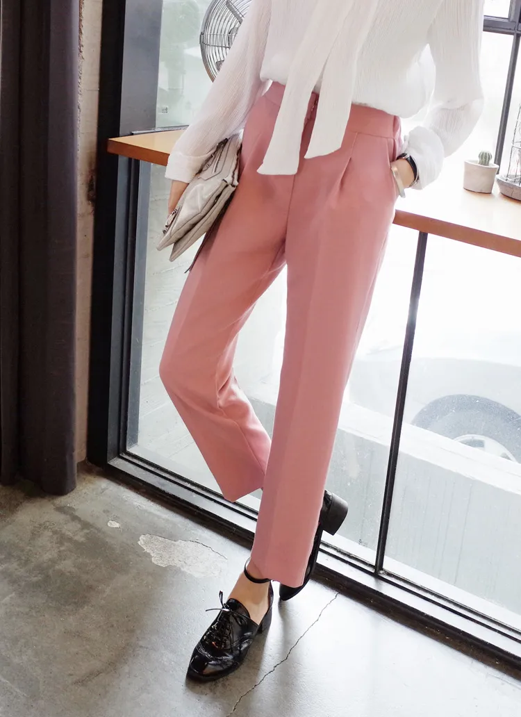 <font color=red><b>**雑誌S cawaii!4月号掲載**</b></font>ハイウエストタックスラックスパンツ・全4色 | DHOLIC | 詳細画像1