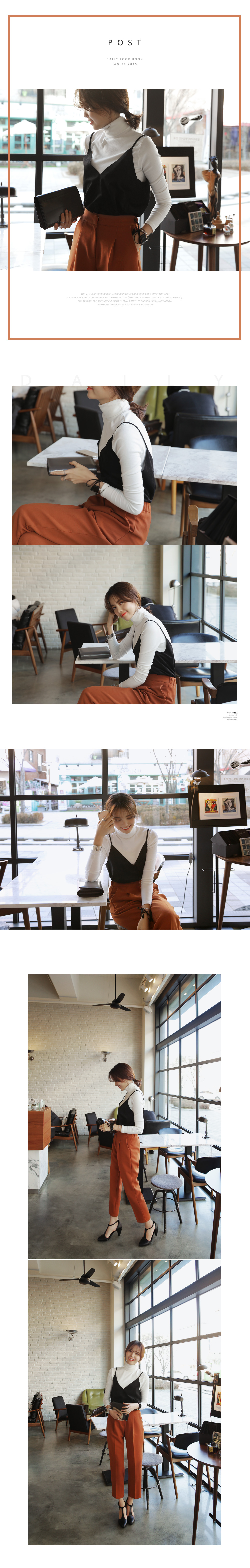 <font color=red><b>**雑誌S cawaii!4月号掲載**</b></font>ハイウエストタックスラックスパンツ・全4色 | DHOLIC | 詳細画像5