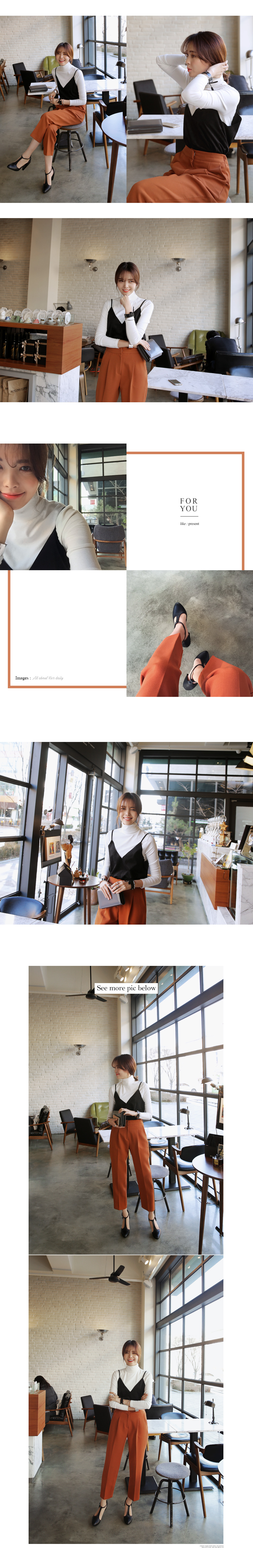 <font color=red><b>**雑誌S cawaii!4月号掲載**</b></font>ハイウエストタックスラックスパンツ・全4色 | DHOLIC | 詳細画像6