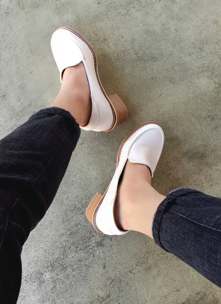 <font color=red><b>**雑誌JELLY5月号掲載**</b></font>ウッド調ソールプレーントゥローファー・全2色 | DHOLIC | 詳細画像1