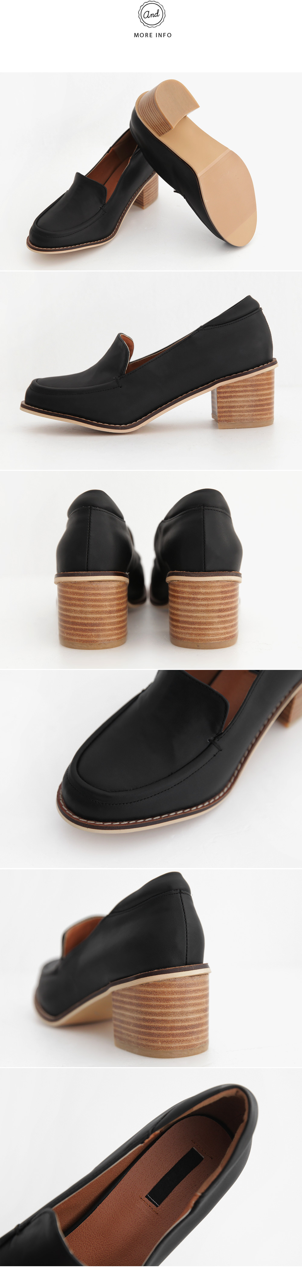 <font color=red><b>**雑誌JELLY5月号掲載**</b></font>ウッド調ソールプレーントゥローファー・全2色 | DHOLIC | 詳細画像6