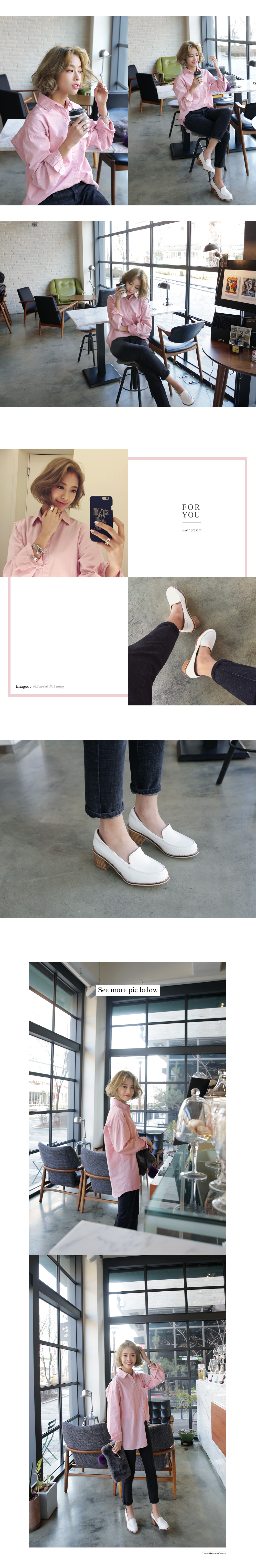 <font color=red><b>**雑誌JELLY5月号掲載**</b></font>ウッド調ソールプレーントゥローファー・全2色 | DHOLIC | 詳細画像2