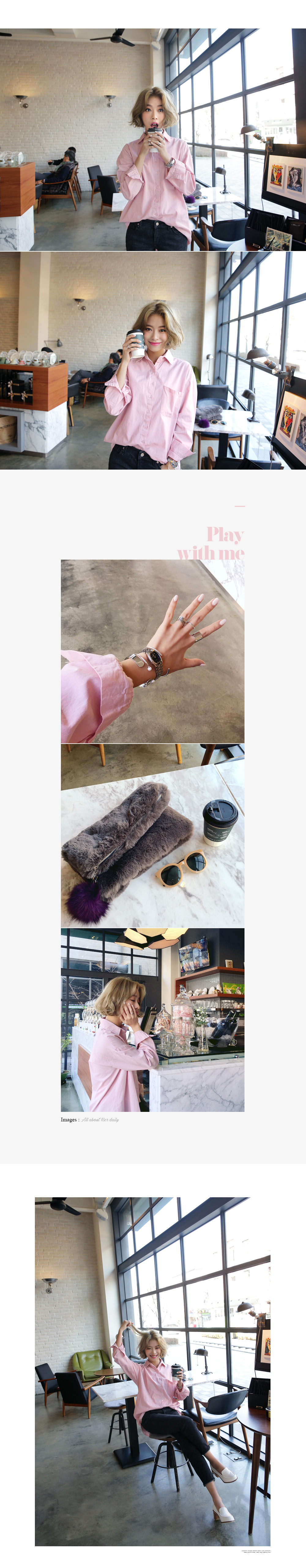 <font color=red><b>**雑誌JELLY5月号掲載**</b></font>ウッド調ソールプレーントゥローファー・全2色 | DHOLIC | 詳細画像5