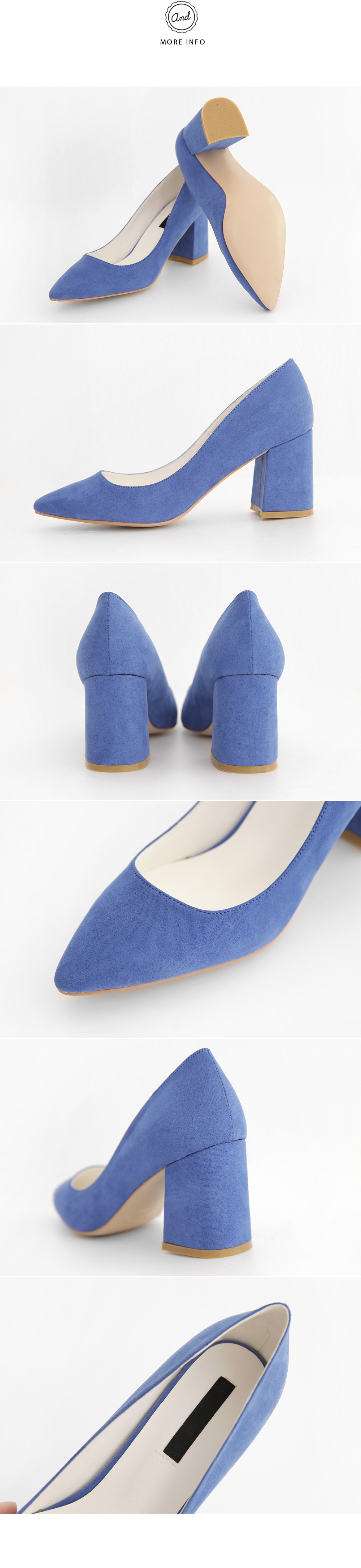 アーモンドトゥミドルチャンキーヒールパンプス・全4色 | DHOLIC | 詳細画像11