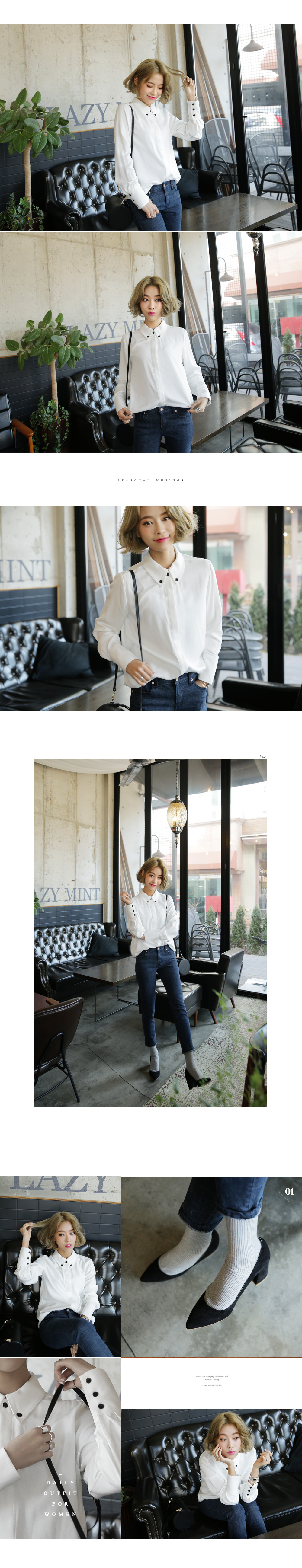 アーモンドトゥミドルチャンキーヒールパンプス・全4色 | DHOLIC | 詳細画像3