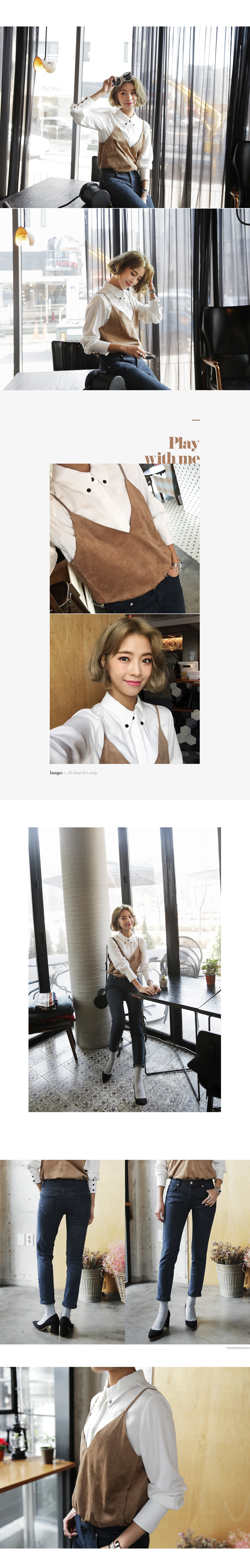 アーモンドトゥミドルチャンキーヒールパンプス・全4色 | DHOLIC | 詳細画像5