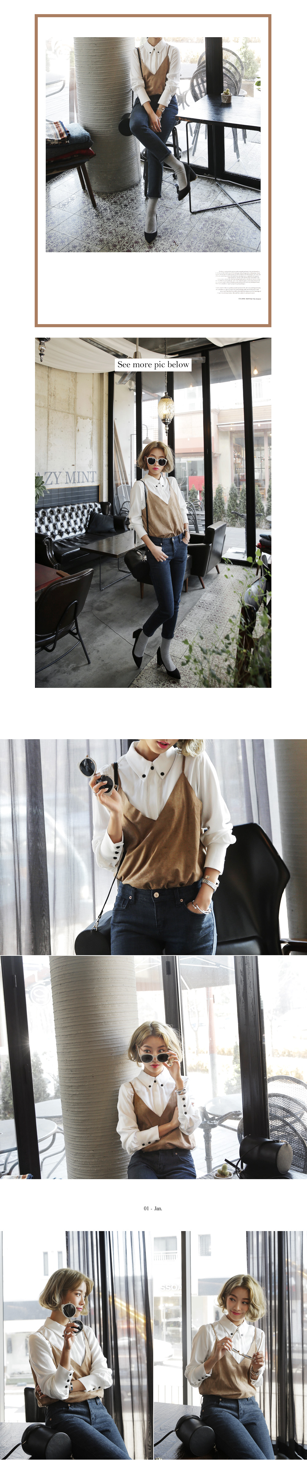 アーモンドトゥミドルチャンキーヒールパンプス・全4色 | DHOLIC | 詳細画像6