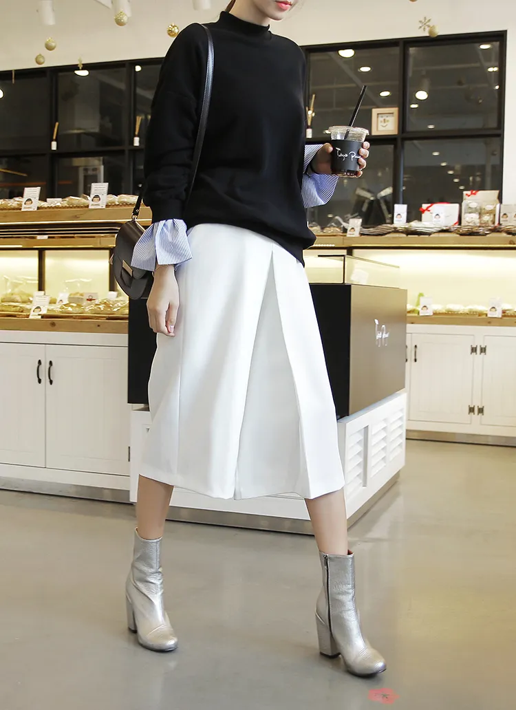 ミディ丈ガウチョパンツ・全4色 | DHOLIC | 詳細画像1