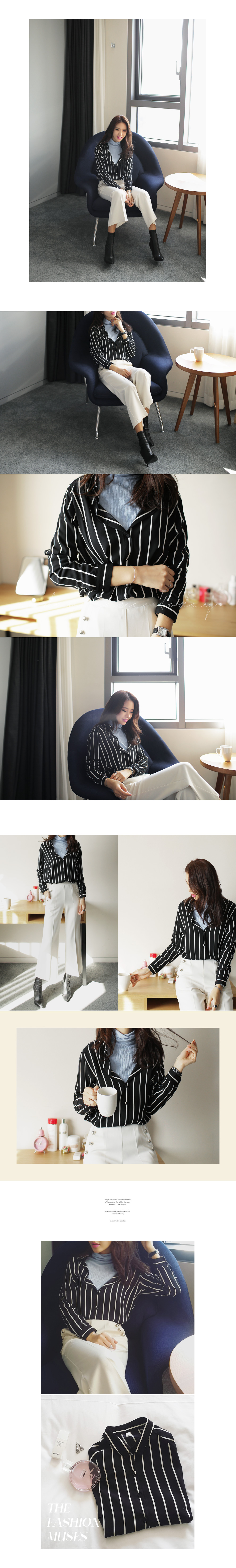 リンクル素材ハイネックTシャツ・全3色 | DHOLIC | 詳細画像5