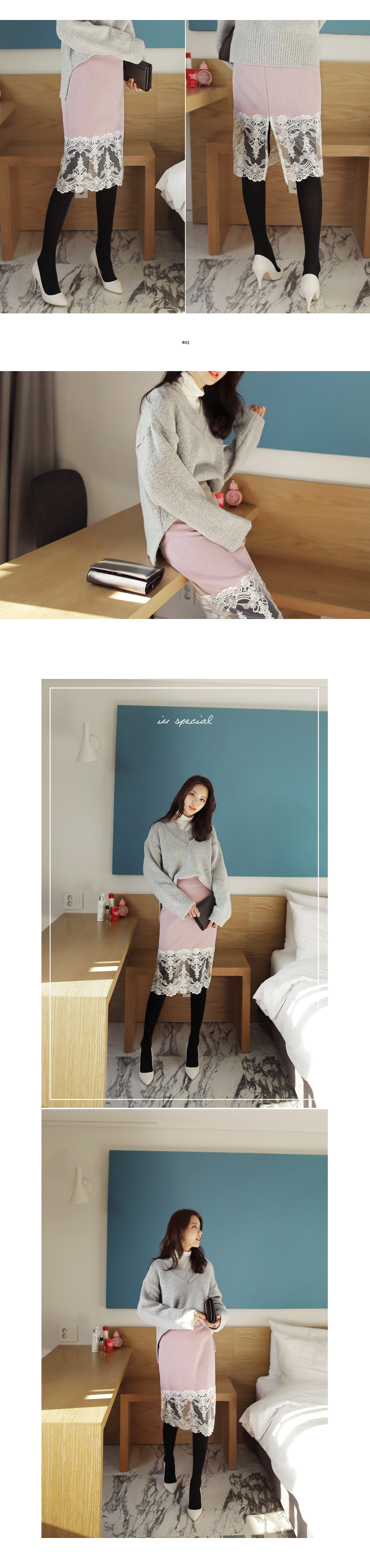 ウール混サイドスリットVネックニットプルオーバー・全6色 | DHOLIC | 詳細画像8